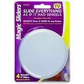 Magic Sliders Plastic Floor Slide Gray Round 4 in. W x 4 in. L 4 pk Self Adhesive