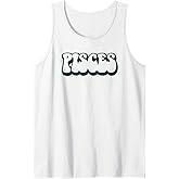 Pisces Zodiac Retro Horoscope Sign Tank Top
