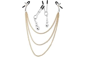 Nipple Clamps Nipple Clip Breast Clit Stimulation with Soft Rubber Non Piercing Body Clamp Sexy Toys for Women Men Couples Be