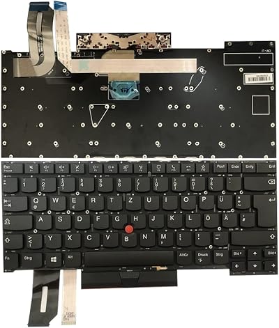 Gintai German QWERTZ Backlit Keyboard for Lenovo Thinkpad T490s T495s X1