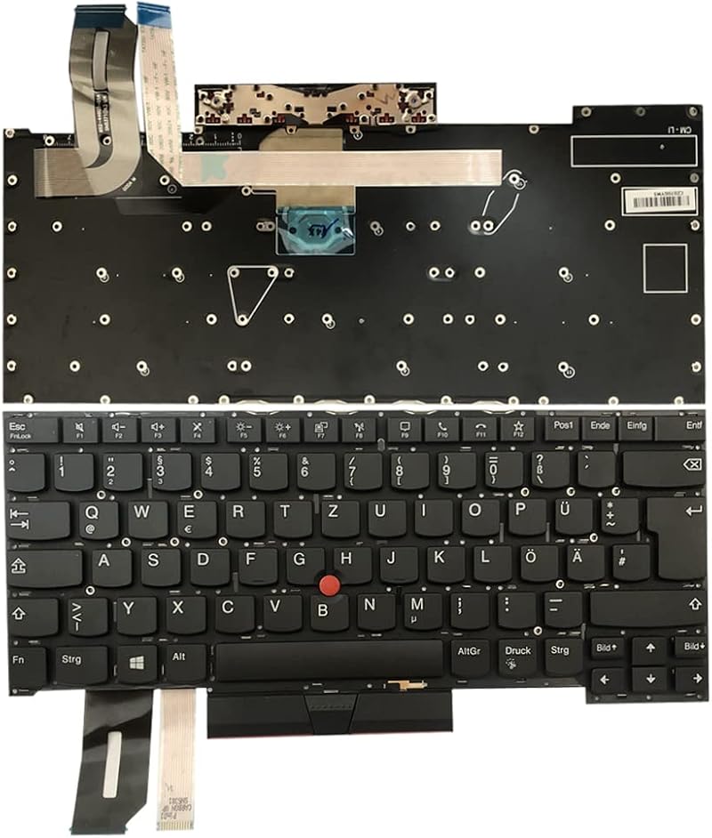 Gintai German QWERTZ Backlit Keyboard for Lenovo Thinkpad T490s T495s X1