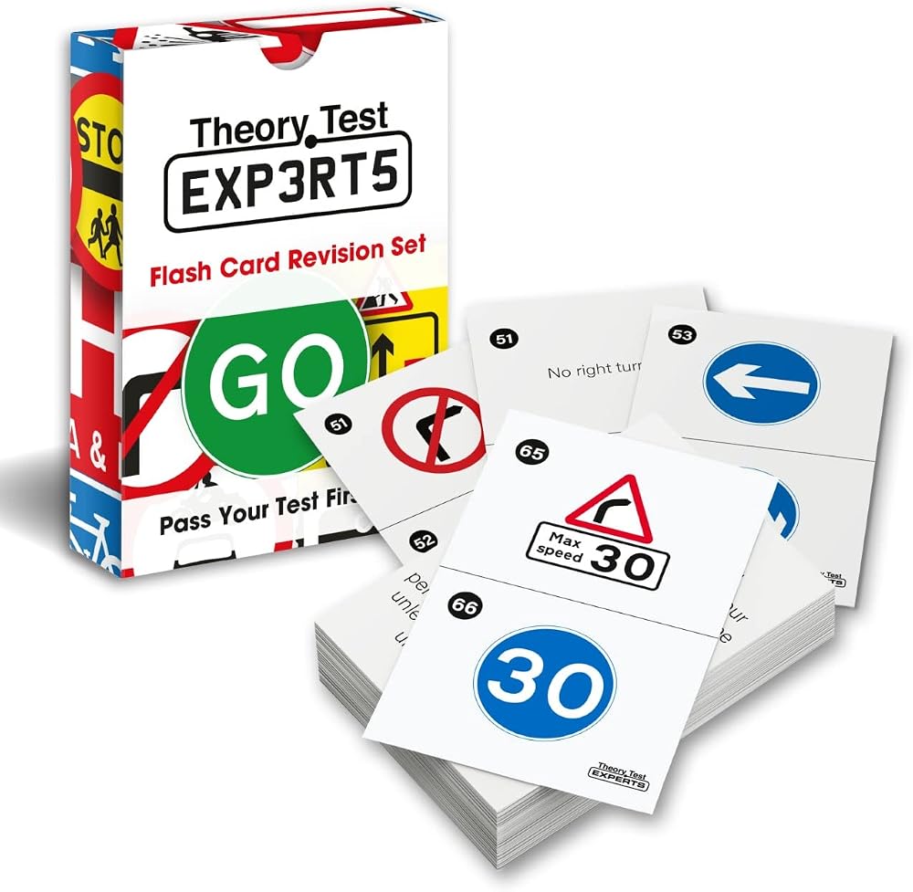 Theory Test Experts 128 Road Signs Flash Cards 2026 DVSA Approved