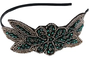 Beaupretty Green Beads Party Hair Hoop Headband with Plastic Material for Parties and Photo Props, Creative
