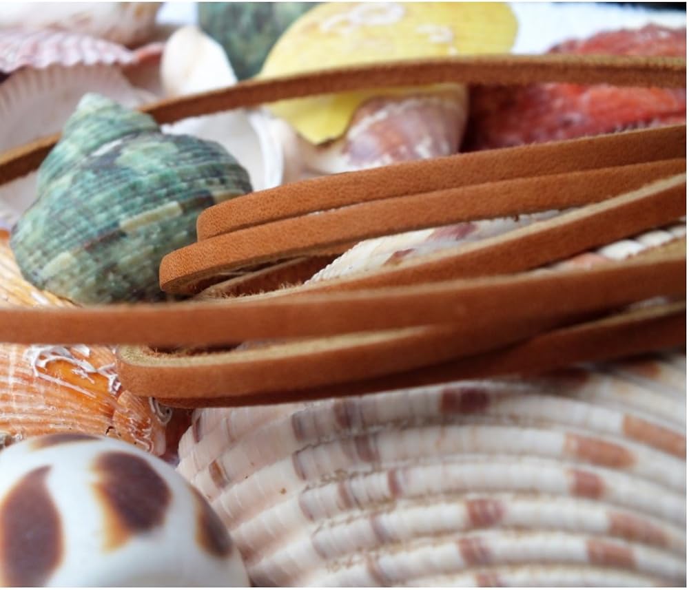 Boat Shoe Laces Leather By TOFL (Tan): Shoes