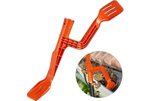 KINGLEV Gutter Cleaning Tool with Threaded, Gutter Cleaner, Mini Rake, Clean Off Gutter Guards from The Ground, Pole not Included