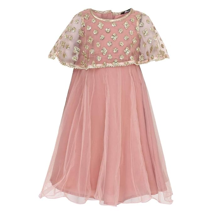 by Shoppers Girls Round Neck Embellished Gown