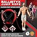 Ballistyx Jump Rope With Adjustable Speed Cable & Contoured Ball Bearing Handles - Best For Exercising, Boxing & MMA, Home Fitness & Sports Training (RED)