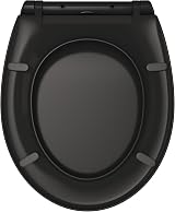 AAN Soft Close Toilet Seat Black O Shape Quick Release Top Fixing Adjustable view 4