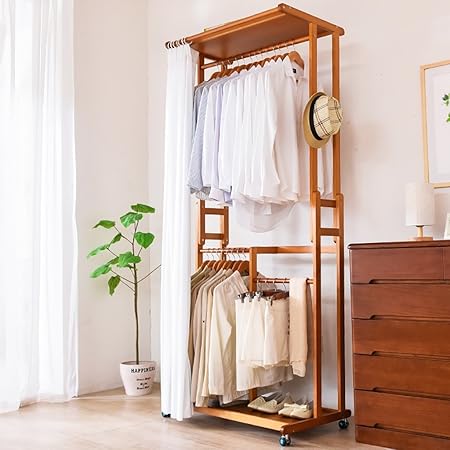 European Style Wardrobe Style Solid Wood Multi Purpose Clothes