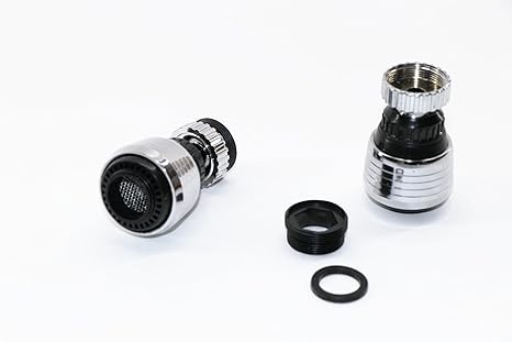 RMB® 2er Set Wasserhahn-Aufstecker Sprudel oder Strahl Sprüher schwenkbar Schwenk-Strahl-Regler