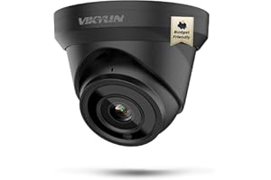 VIKYLIN 8MP PoE IP Camera, High Compatibility 4K Outdoor Security Turret Camera with Human/Vehicle Detection, 2.8mm Lens,98ft