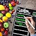 Menu Meal Planner Dry Erase Magnetic for Refrigerator. 3 YEAR WARRANTY - MONDAY thru SATURDAY Chalkboard Style