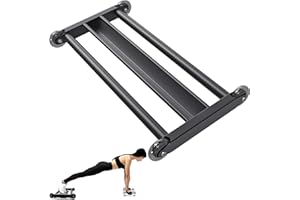 Lifeswell Glute Ham Glider, Multi-Functional Hamstring Roller with Smooth Wheels, V-Bar for Hamstring Curls, Ab Glider Workout & Core Strength Training