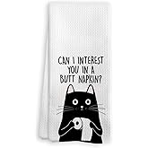 Bnwepo Funny Cat Bathroom Decor Towels,Decorative Towels for Kitchen Bathroom, Gifts for Cat Lovers 16 x 24 inch