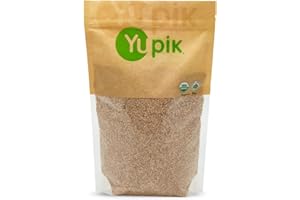 Yupik Organic Natural Sesame Seeds, 1 kg, Gluten-Free, Non-GMO, Vegan, Kosher, Raw Whole Seeds, Unsalted, Plant-Based Protein