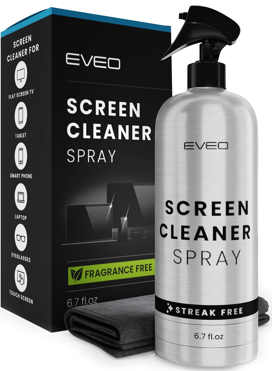 Photo 1 of Screen Cleaner Spray and Wipe - for TV Screen Cleaner for Smart TV, Computer Screen Cleaner, TV Cleaner Spray and Cloth, Laptop Screen Cleaner, Monitor Cleaner, MacBook Screen Cleaner for Electronics