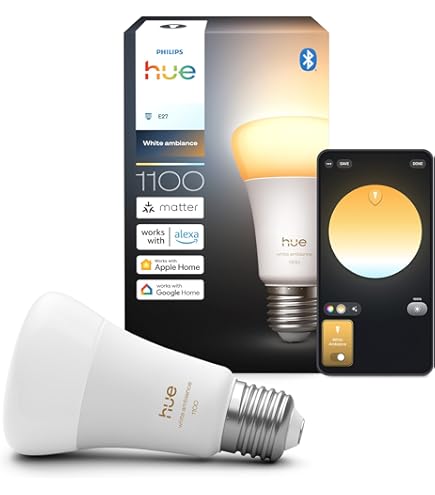 Amazon.com: Philips Hue White and Color A21 High Lumen Smart Bulb