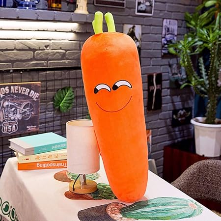 Amazon 抱き枕 ぬいぐるみ 顔文字ぬいぐるみ 特大 おもちゃ もこもこ 柔らかい 癒し系 人参ぬいぐるみ 可愛い 長型 ニンジン縫い包み 抱っこまくら 腰枕 安眠グッズ 昼寝まくら キュート 置物 記念日 クリスマス プレゼント ぬいぐるみ おもちゃ