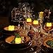 Flameless Candles Battery powered, Unscented, Real Wax & Real Flickering Flameless LED Tea Light Candles for Wedding & Parties – 12 pack - Homewill