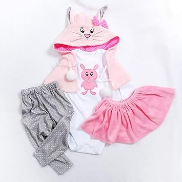 FidgetGear Simulate Cartoon Printing Cotton Clothing for 58~60CM Doll Toy Rabbit 58~60CM