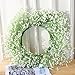 JUSTOYOU 5PCS Artificial Babys Breath Flower Fake PU Silica Gypsophila for Wedding Bridal Bouquet Home Floral Arrangement Decor