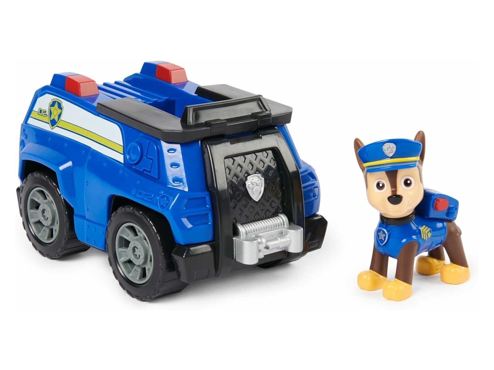 Paw Patrol, Chase’s Patrol Cruiser, Toy Car with Collectible Action Figure, Sustainably Minded Kids’ Toys for Boys & Girls Aged 3 and Up — image 1