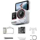 Insta360 Ace Pro 2 Arctic White Limited Edition - Xplorer Bundle Moonlight Silver 8K Camera Co-Engineered with Leica, 1/1.3" Sensor, Dual AI Chip, Leading Low Light, Flip Screen &amp; AI Editing