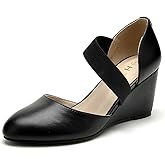 HTL Women's Wedge Heel Pumps