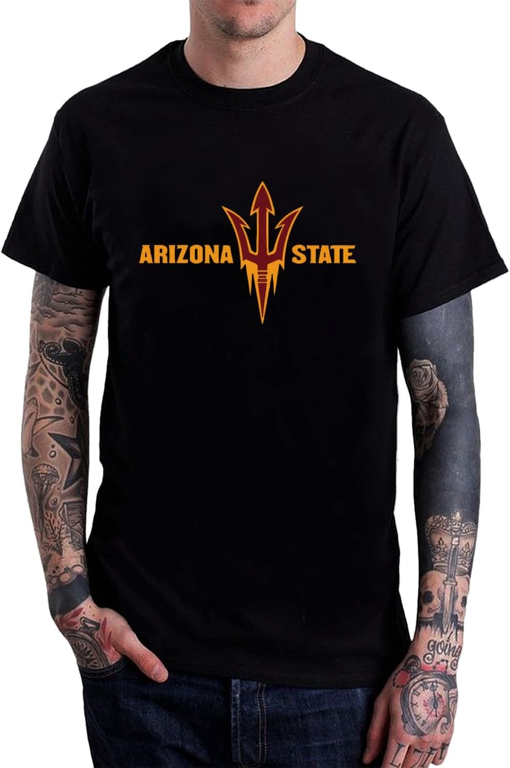 Men's Arizona Tee shirt XXL Black fashion short sleeves