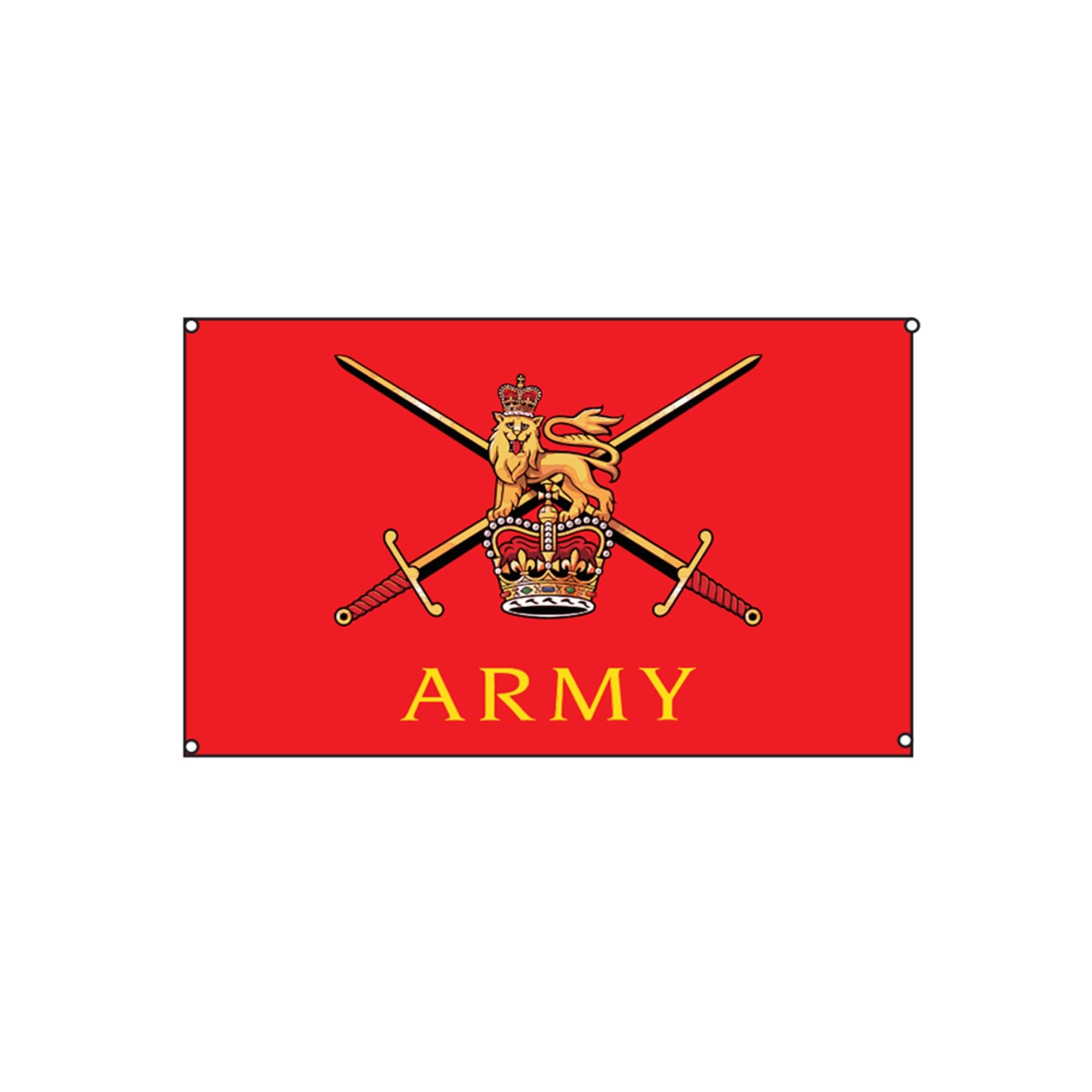 Stormflag British Army Flag 3x5ft British Army Military Forces Troops Banner 90cmx150cm Four Brass eyelets on each corner