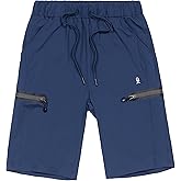 Little Donkey Andy Women's Ultra Stretch Quick Dry Lightweight Bermuda Shorts Drawstring Zipper Pocket Hiking Travel Workout