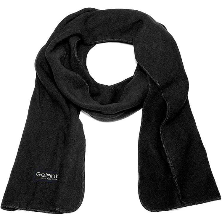 Hymeiluely Polar Fleece Warm Short Scarf for Men Women for Winter