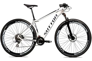 Bicicleta Aro 29 Sutton Gold 24V Freio a Disco Quadro de Alumínio 24 Marchas com Suspensão