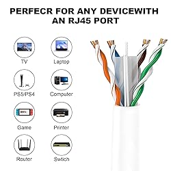 UltraPoE 1000 ft Cat 6 Ethernet Cable - High Speed