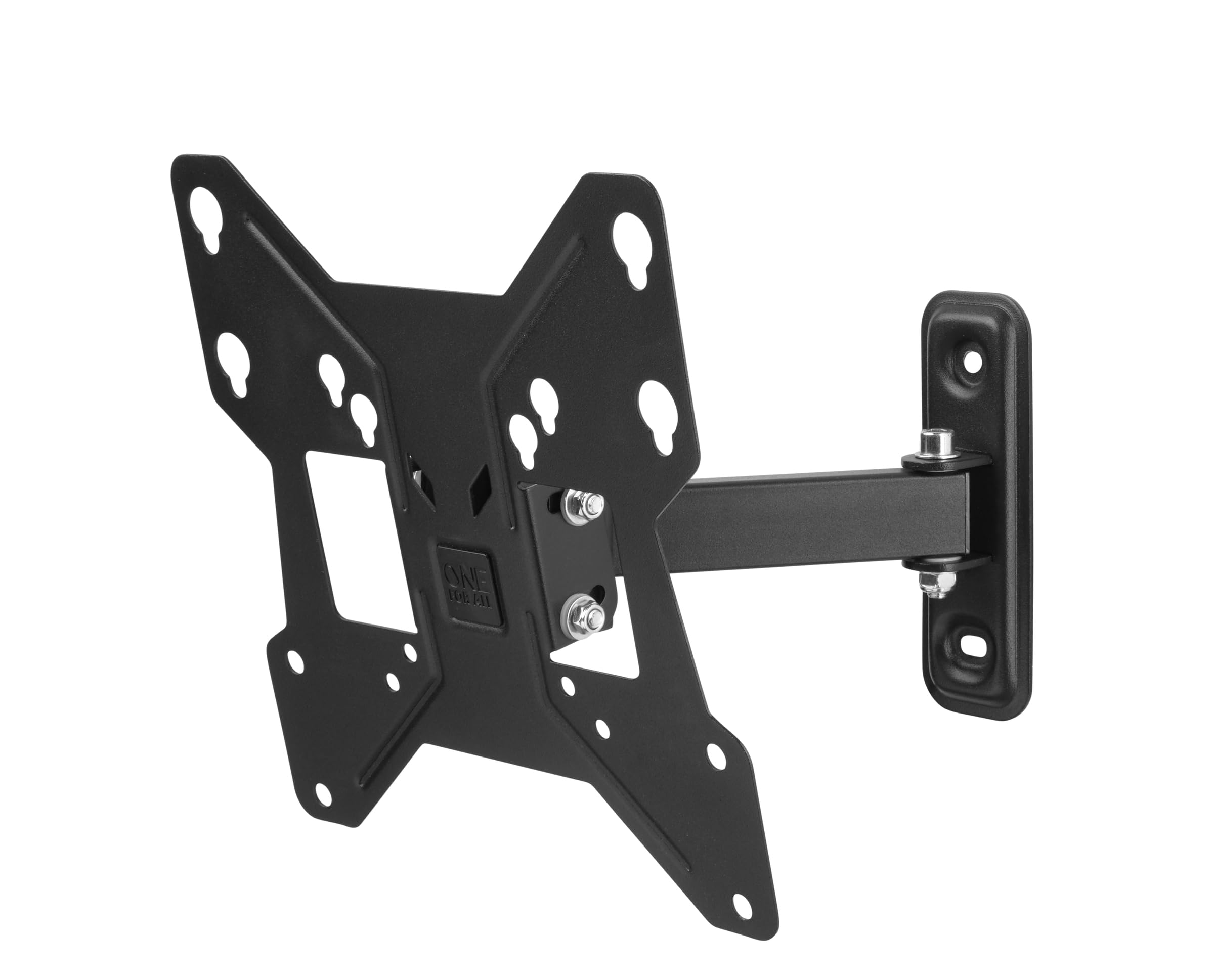 One For All TV Bracket – Swivel (90°) Wall Mount – Screen size 13-43 Inch - For All types of TVs (LED LCD Plasma) – Max Weight 30kgs – VESA 75x75 to 200x200 - Black – WM2241