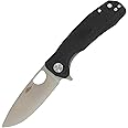 Western Active Honey Badger Small Pocket Knife EDC Drop Point Folding Utility Knife 2.8" Steel Blade, Reversible Pocket Clip, Folding Pocket Knife - (2.6oz) Drop Point D2 Small Black HB1026