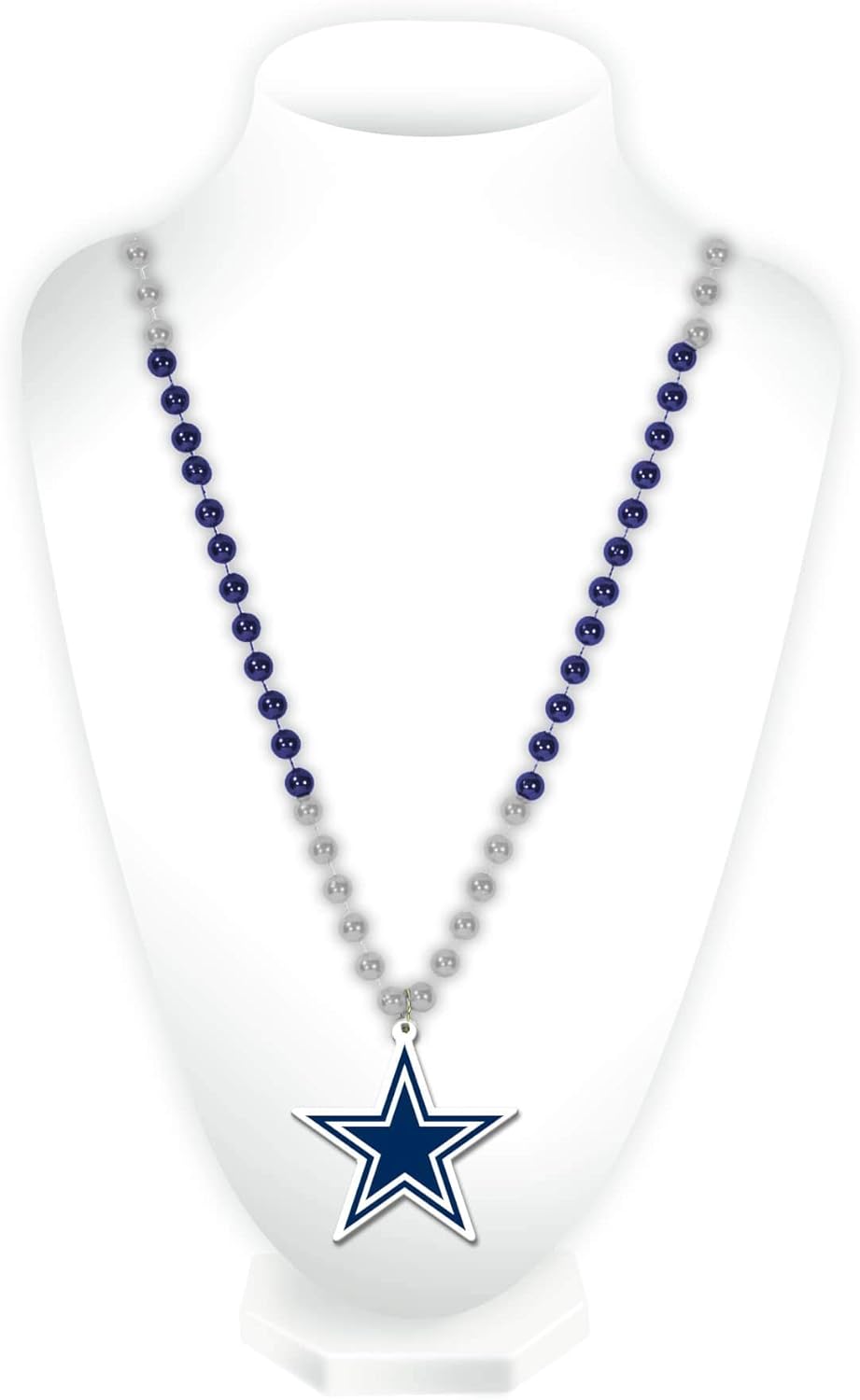 NFL Rico Industries Team Logo Mardi Gras Style Beads, Dallas Cowboys : Sports Fan Necklaces : Sports & Outdoors