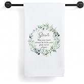 MNKVITMEAK Slainte Irish Blessing Kitchen Towels, Irish Blessing Gifts Dish Tea Towels, Wreath Ireland Blessings Decorative Hand Towel for Kitchen Bathroom, 16x24 Inch