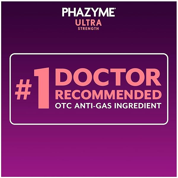 PHAZYME ULTRA STRENGTH ANTI-GAS 180MG SIMETHICONE GAS RELIEF FOR ADULTS, 12 COUNT (PACK OF 3), FAST GELS TO QUICKLY EASE BLOATING, PRESSURE & DISCOMFORT