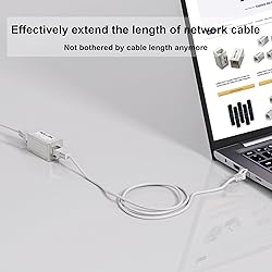 iwillink 2-Pack Shielded Cat6 RJ45 Inline