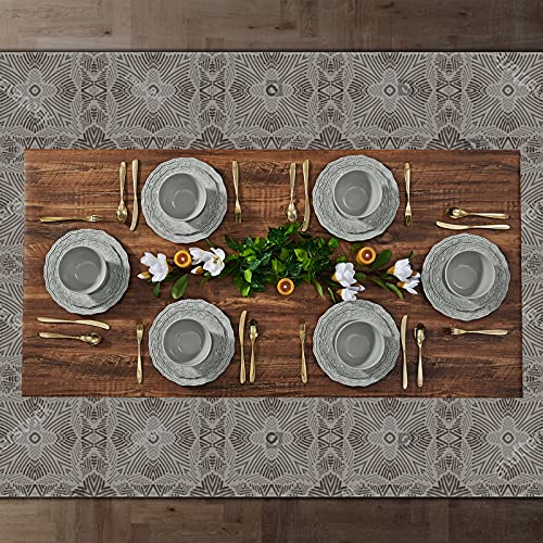 TP 18Piece Dinnerware Sets Service for 6, Melamine Dinner Plates and