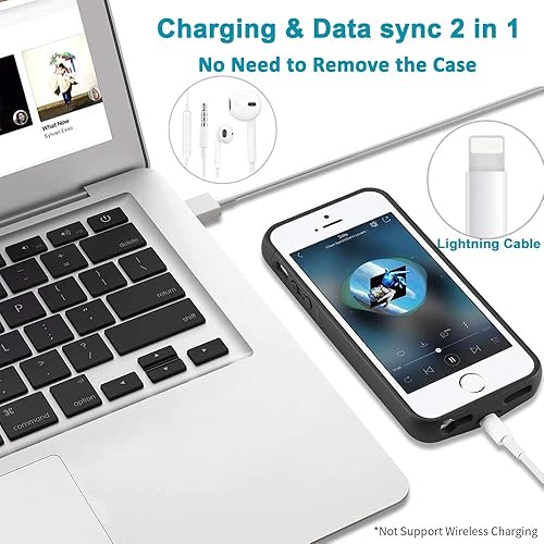 Battery Case for iPhone XR 5000mAh Rechargeable Charging Case