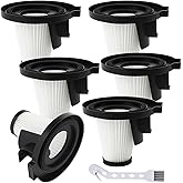 Attemart 6 Pack Filter Replacement Compatible with Ionvac ZipVac 8842 3-in-1 Corded Upright/Handheld Floor and Carpet Hand Vacuum Cleaner