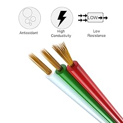 BTF-LIGHTING 3 Pin 10mm 0.39in Width Transparent