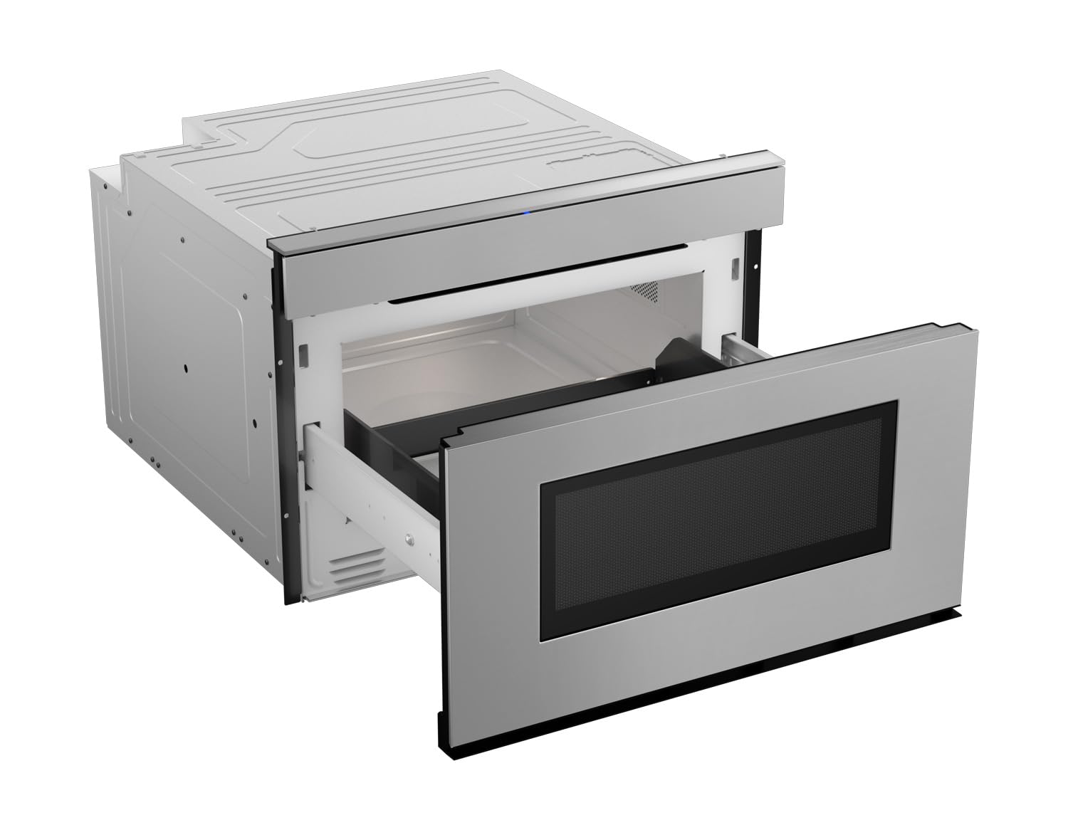 SHARP SMD2479JS Smart Microwave Drawer Oven with Easy Wave Open, 24-inch, 1.2 Cubic Feet, 950 Watt, Concealed Glass Touch Control Panel, Compatible with Alexa Certified, Stainless Steel