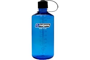 Nalgene Leak Proof Tritan BPA-Free Water Bottle - 32 oz Narrow Mouth - Made in the USA for Outdoor Use & Daily Hydration (Slate Blue)