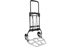 Leeyoung Dolly Cart and Folding Hand Truck，Heavy Duty 331lb Capacity Dolly for Moving，Aluminum Wheel Bracket and Steel Tube，Foldable Hand Truck with Anti-Slip Silent Wheels for Indoor/Outdoor Moving