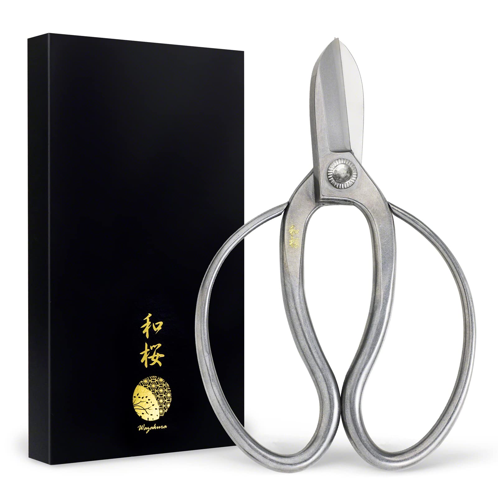 Wazakura Japanese Yasugi Stainless Koryu Scissors 165mm(6.5") Made in Japan Professional Japanese Ikebana Floral Tool, Flower Arrangement Art and Gardening Hasami Shears - Yasugi Stainless Koryu
