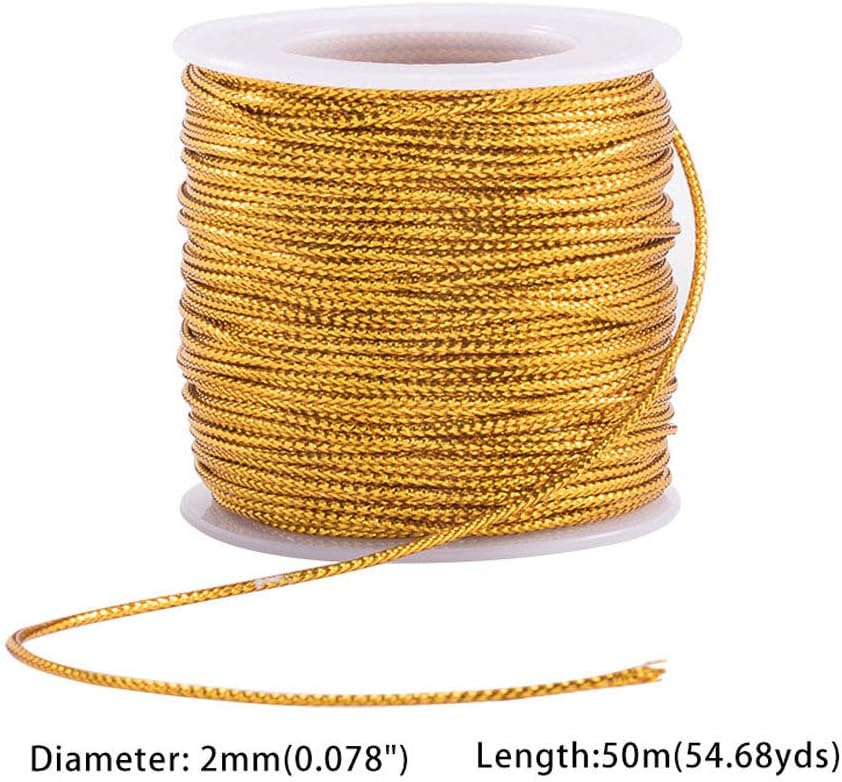 PandaHall 50m/Roll Gold Cord - Image 3