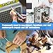 Glarks 280Pcs M3 Pan Head Phillips Stainless Steel Screws Bolts Nuts Lock and Flat Gasket Washers Assortment Kit